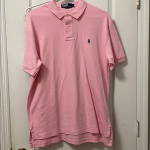 Ralph Lauren Mens pink large polo